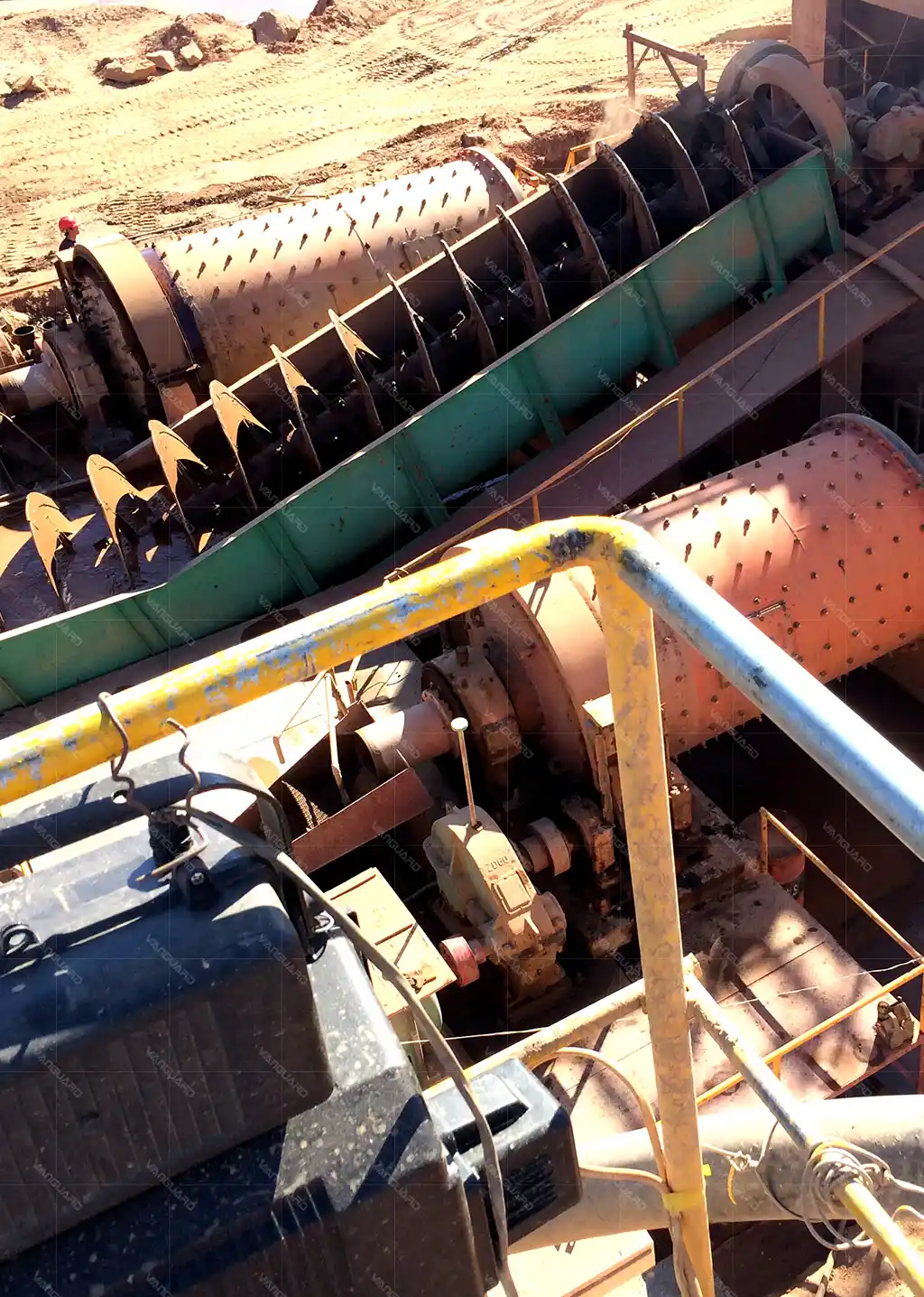 Vanguard mobile crushing station processing gold ore on site in Africa