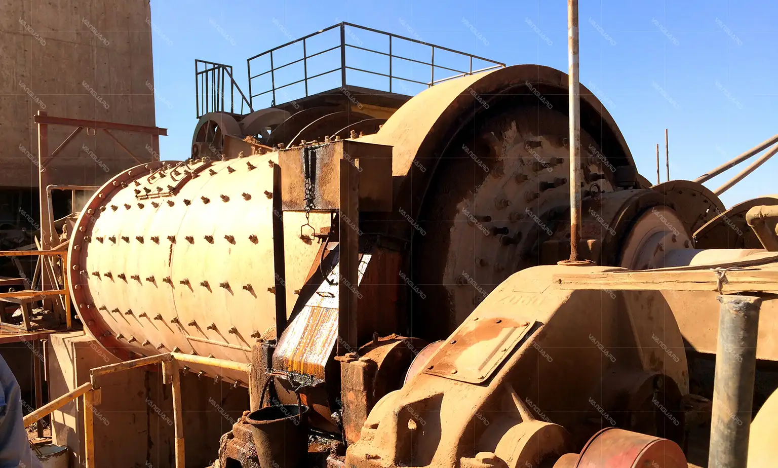 Screening and stockpiling area of the Zimbabwe gold processing plant
