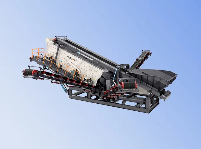 contruction waste crushing plant, MBP series mobile screening crushing plant, Vanguard machinery
