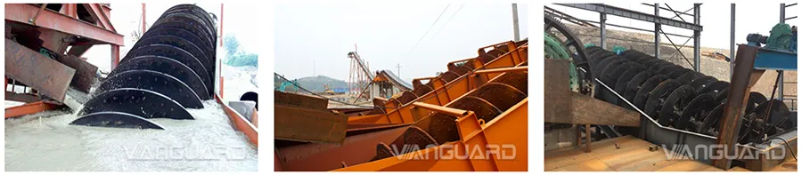 spiral sand washing machine, limestone hammer crusher, Vanguard Machinery