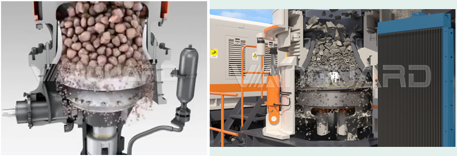 granite cone crusher, single-cylinder cone crusher, Vanguard Machinery