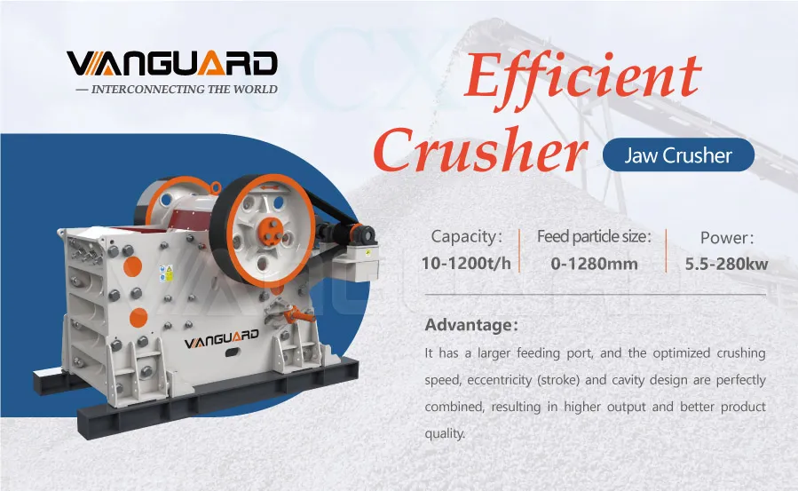 stone crusher, jaw crusher, Vanguard Machinery