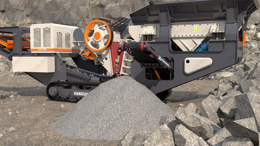 crawler type mobile crushing plant, mobile stone crusher, Vanguard Machinery