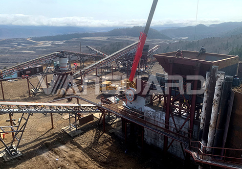 350 T/H diabase crushing production line in Russia