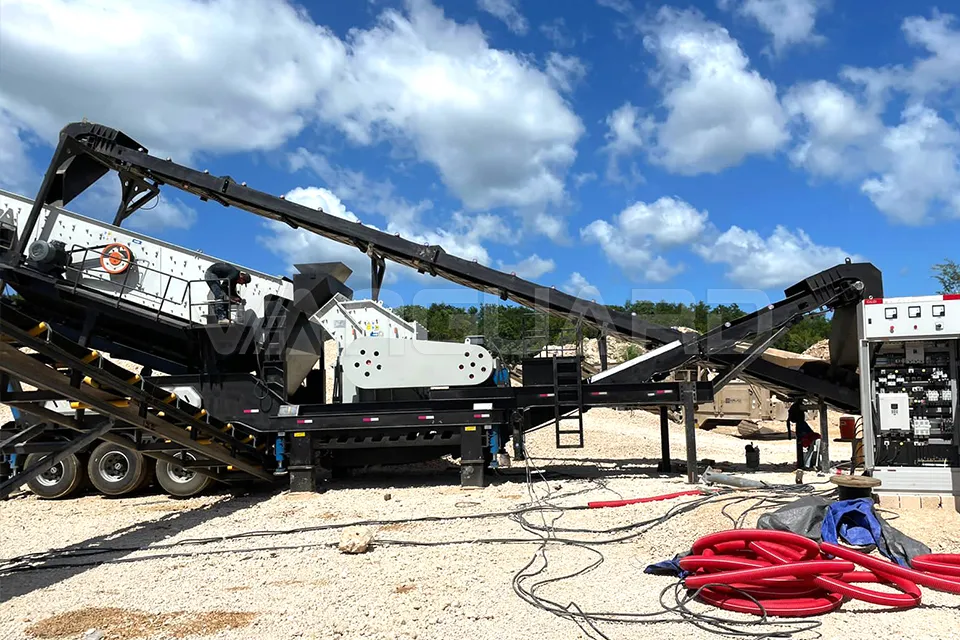 river stone crusher, river stone mobile crusher, Vanguard Machinery