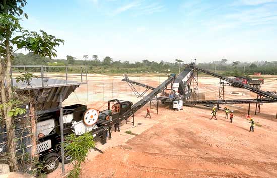 Côte d'Ivoire Mobile Crushing Plant