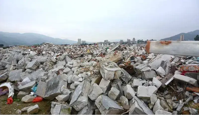 construction, waste, processing
