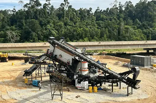 200 t/h Limestone Crushing-and-Sand-Making Plant in Malaysia: Five-Size Mobile Line, On-Site Case