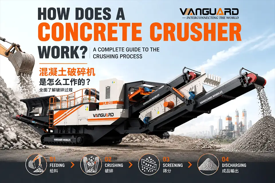 How Does a Mobile Impact Crusher Crush Concrete? Crushing Principle and Structure Explained