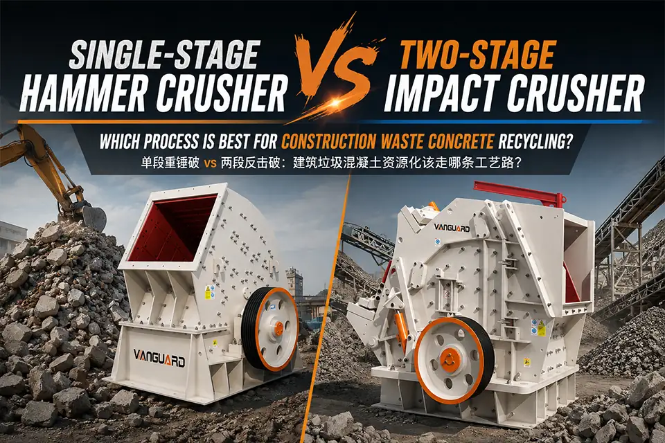 Single-Stage Hammer Crusher vs Two-Stage Impact: Which Process Route Fits Concrete Recycling?