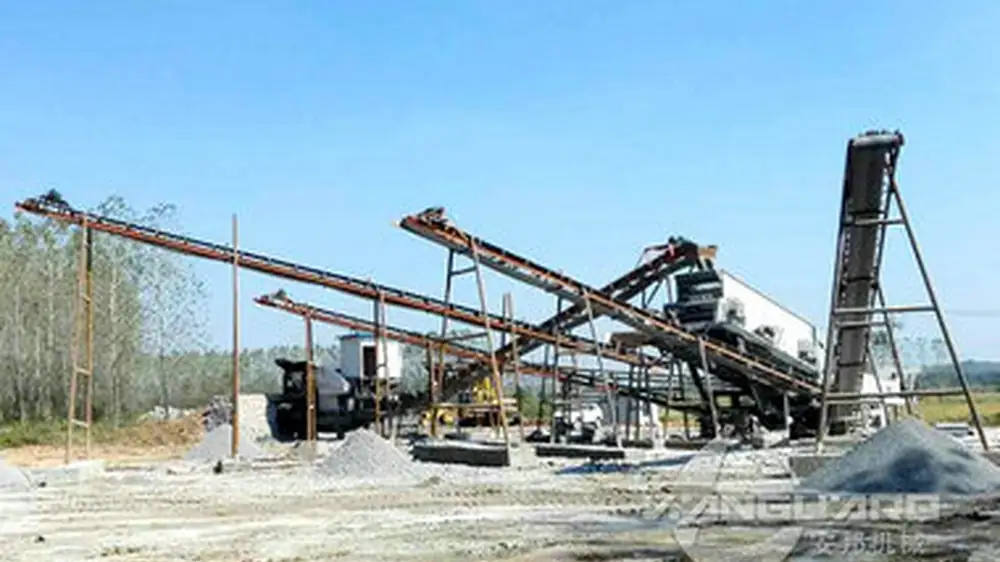 50 tph stone plant site installation and application