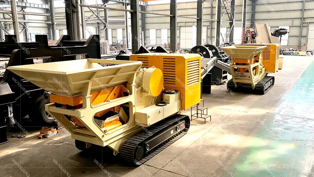 Crusher host and crawler undercarriage