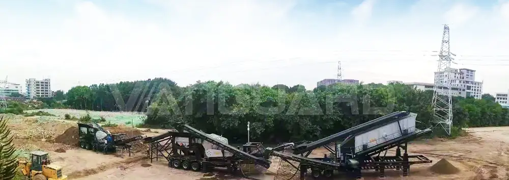 Modular semi-mobile and mobile crushing and screening process