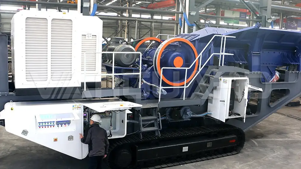 100 TPH mobile crushing plant overview
