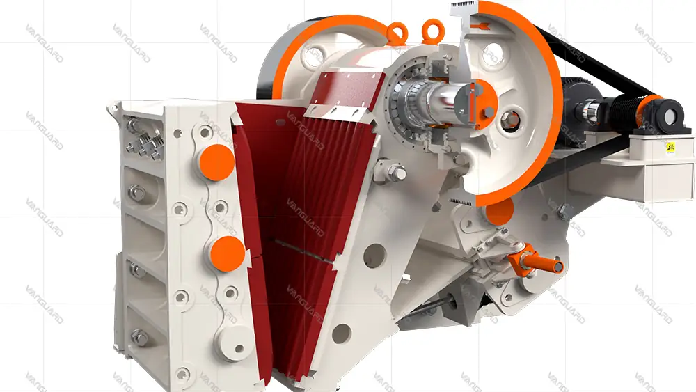 Crushing chamber and squeeze principle