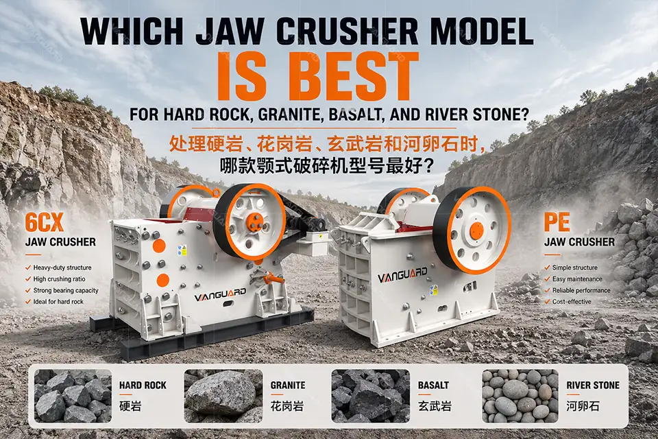 What is the best jaw crusher model for hard rock, granite, basalt, and river stone?