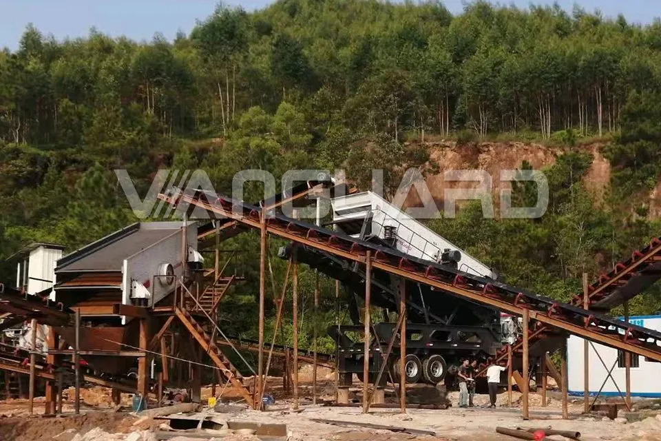 Congratulation! Vanguard's 200T/H River Stone Crushing Production Line Was Successfully Put Into Operation In Guangdong! 
