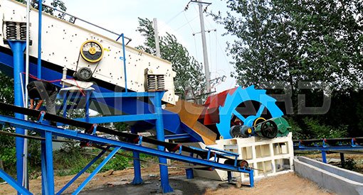 sand washer plant
