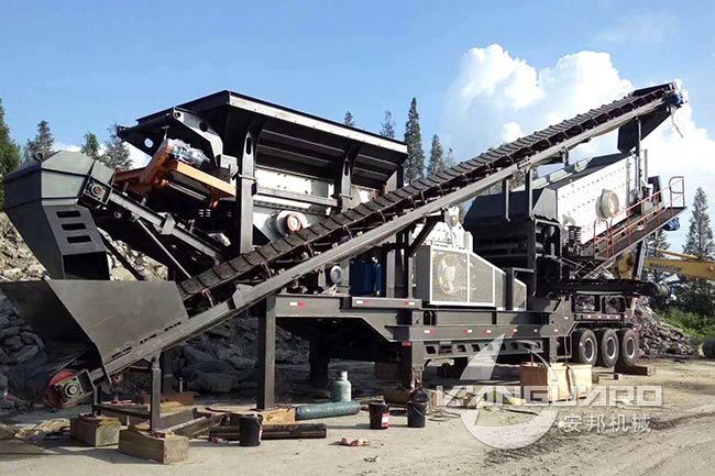 Construction Waste Mobile Crushing Plant in Chile