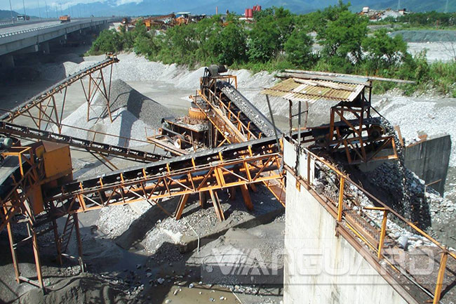 Machine-made sand production line, limestone sand making production line, Vanguard Machinery