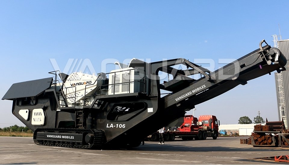crawler type mobile crushing plant, mobile crusher for limestone, Vanguard Machinery
